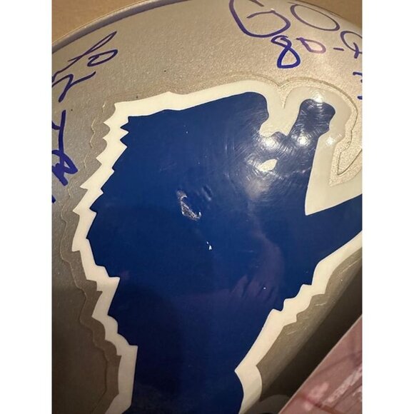 Billy Simms signed autographed Detroit Lions Full Size Replica Helmet JSA - Picture 4 of 8